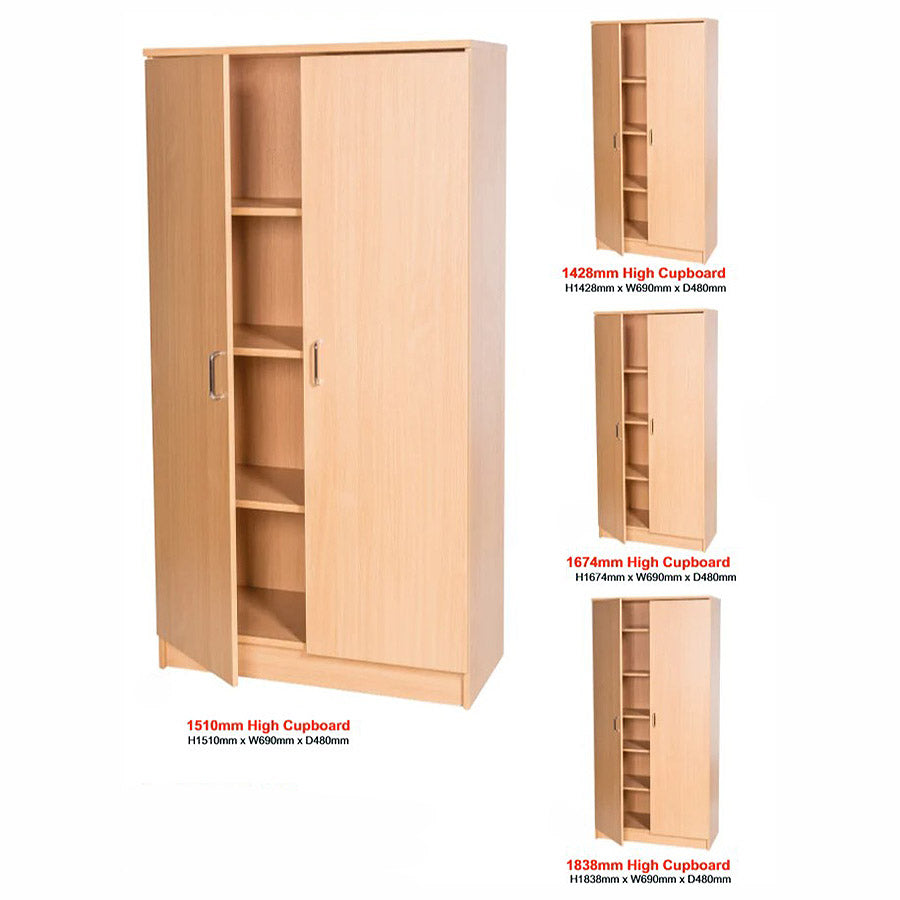 Smart Storage Double High Cupboards W500mm - 4 Heights