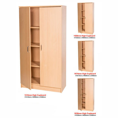 Smart Storage Double High Cupboards W500mm - 4 Heights