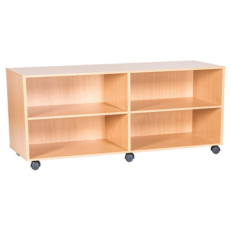 Smart Storage Double Mobile Open Shelf H533 x W1358 x D460mm