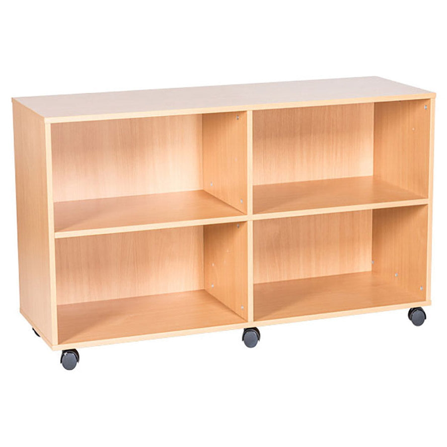 Smart Storage Double Mobile Open Shelf H697 x W1358 x D460mm