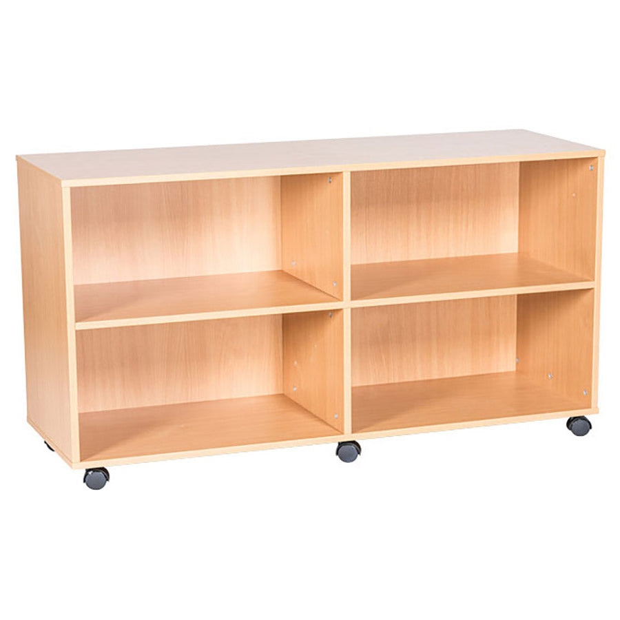 Smart Storage Double Mobile Open Shelf H779 x W1358 x D460mm