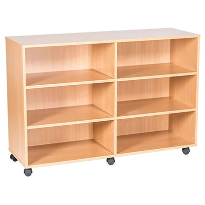 Smart Storage Double Mobile Open Shelf H861 x W1358 x D460mm