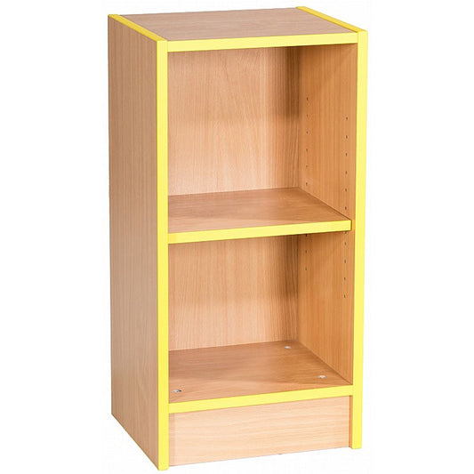 Smart Storage Folio 375mm Wide Slimline Flat Top Library Bookcase with 1 shelf