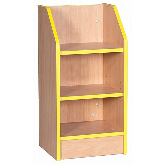 Smart Storage Folio 375mm Wide Slimline Library Bookcase with 2 Shelves
