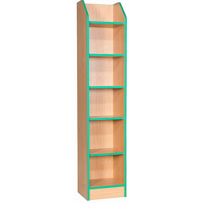Smart Storage Folio 375mm Wide Slimline Library Bookcase with 5 Shelves