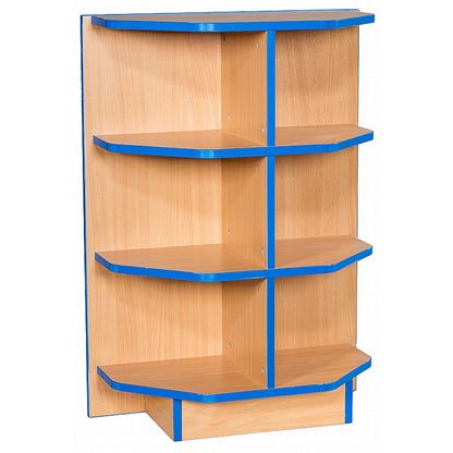 Smart Storage Folio 650mm End Cap Flat Top Fixed Shelf Bookcase with 2 shelves