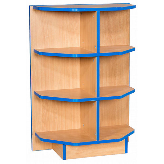 Smart Storage Folio 650mm End Cap Flat Top Fixed Shelf Bookcase with 2 shelves