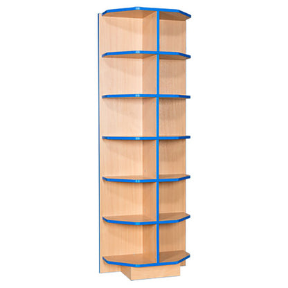 Smart Storage Folio 650mm End Cap Flat Top Fixed Shelf Bookcase with 5 shelves