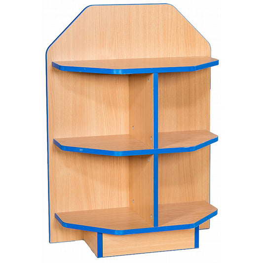 Smart Storage Folio 650mm Wide End Cap Bookcase with 2 shelves