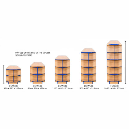 Smart Storage Folio 650mm Wide End Cap Bookcases