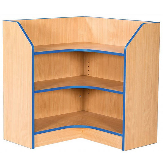 Smart Storage Folio 750mm Internal Corner Bookcase with 2 shelves