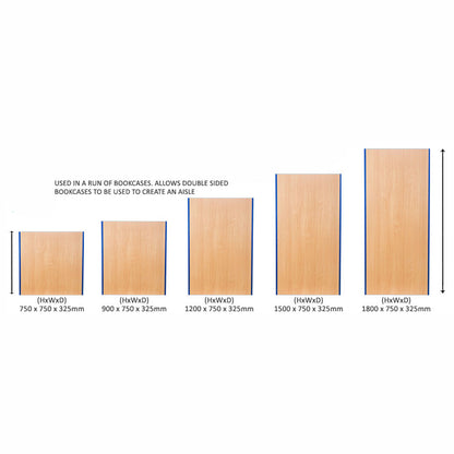 Smart Storage Folio 750mm Wide Flat Top Library Blanking Units