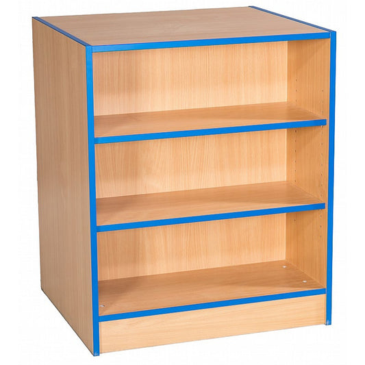 Smart Storage Folio 750mm Wide Flat Top Library Bookcase with 2 Shelves