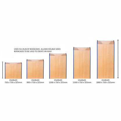 Smart Storage Folio 750mm Wide Library Blanking Units with Shelf