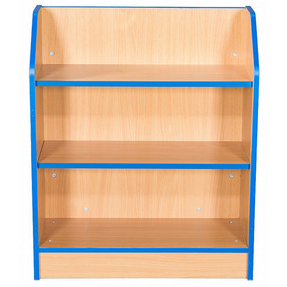 Smart Storage Folio 750mm Wide Library Bookcase with 2 Shelves front view
