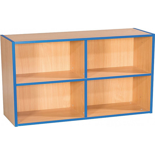 Smart Storage KubbyKurve Library Two Tier 2+2 Shelf Unit W1000mm