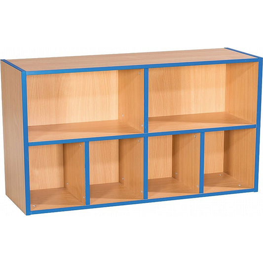 Smart Storage KubbyKurve Library Two Tier 2+4 Shelf Unit W1000mm