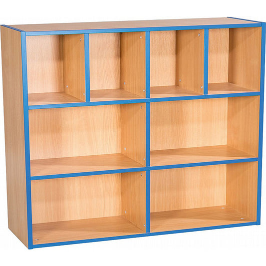 Smart Storage KubbyKurve Library Two Tier 4+2+2 Shelf Unit W1000mm