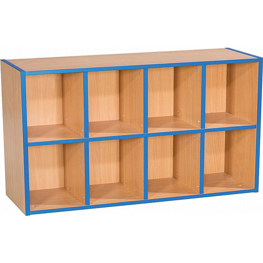 Smart Storage KubbyKurve Library Two Tier 4+4 Shelf Unit W1000mm