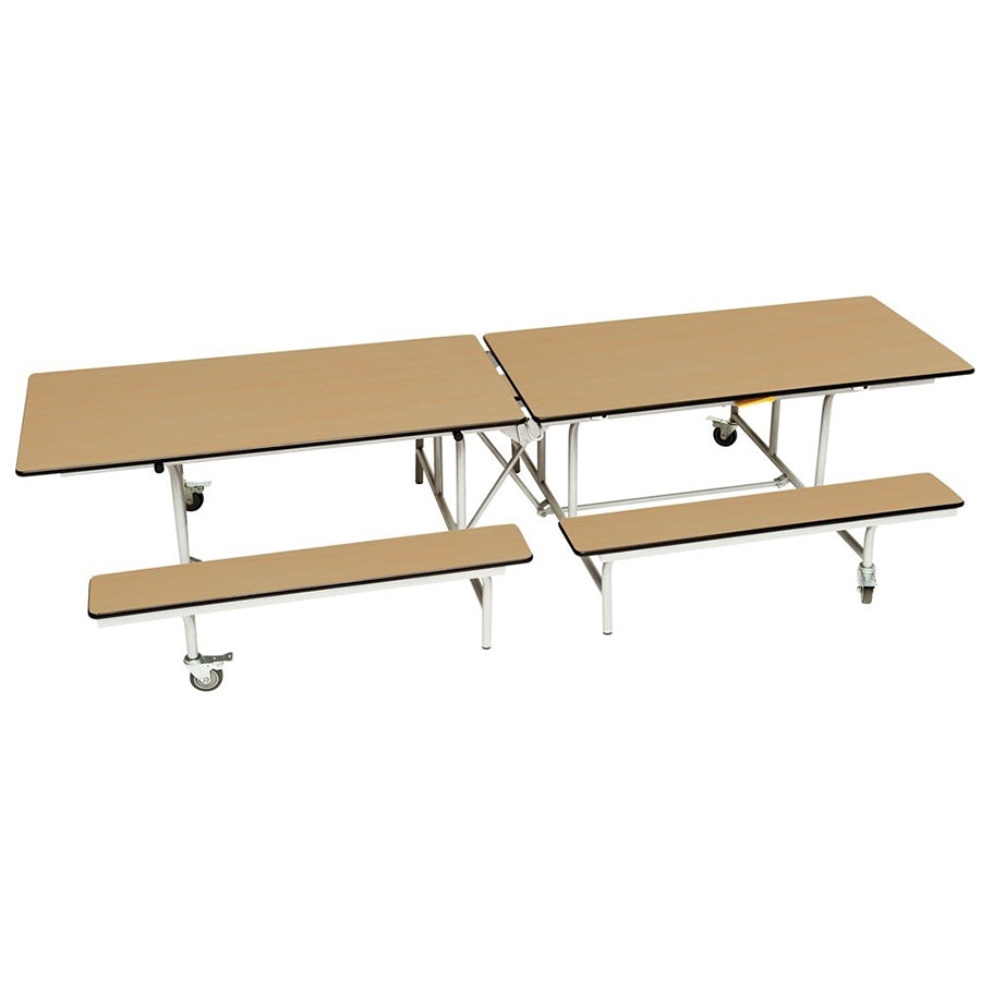 Spaceright Rectangular Mobile Folding Bench Unit Oak TF31650