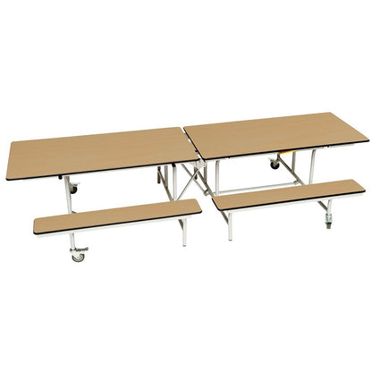 Spaceright Rectangular Mobile Folding Bench Unit Oak TF31650