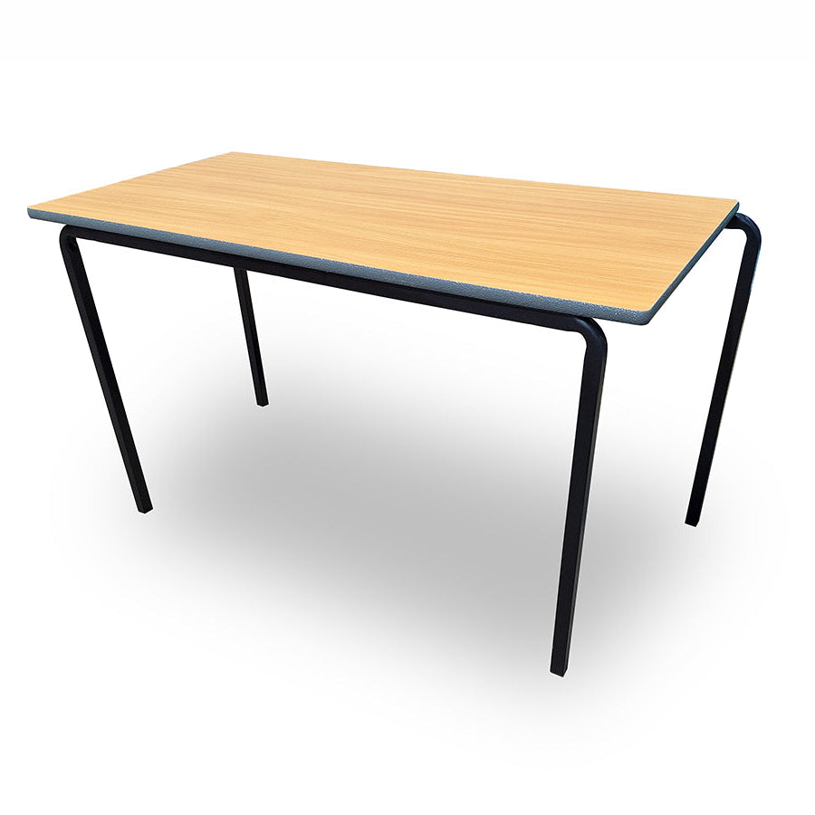 Deca Crush Bent Frame Spray PU Edge Classroom Table 1200x600 - Classroom Pack