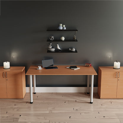 Impulse Straight Table With Post Leg