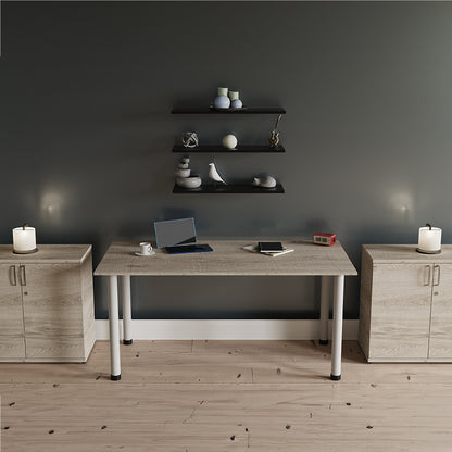 Impulse Straight Table With Post Leg