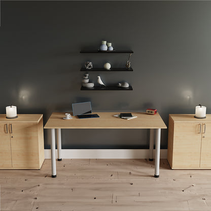 Impulse Straight Table With Post Leg