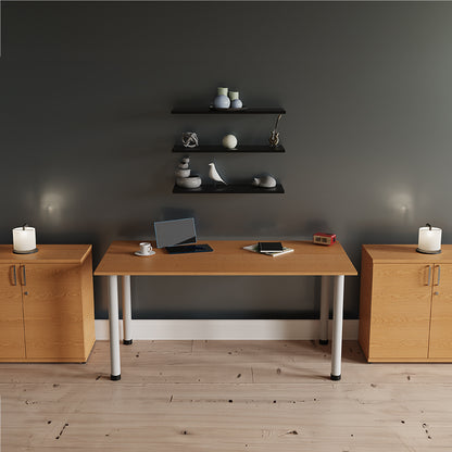 Impulse Straight Table With Post Leg