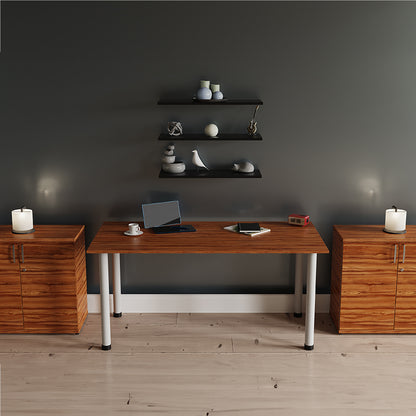 Impulse Straight Table With Post Leg