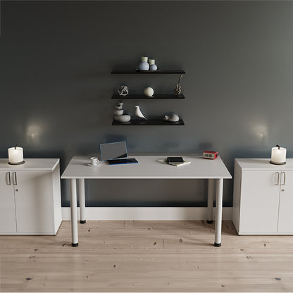 Impulse Straight Table With Post Leg