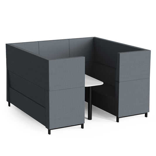 Brixton High Back Meeting Booth 6 Seater