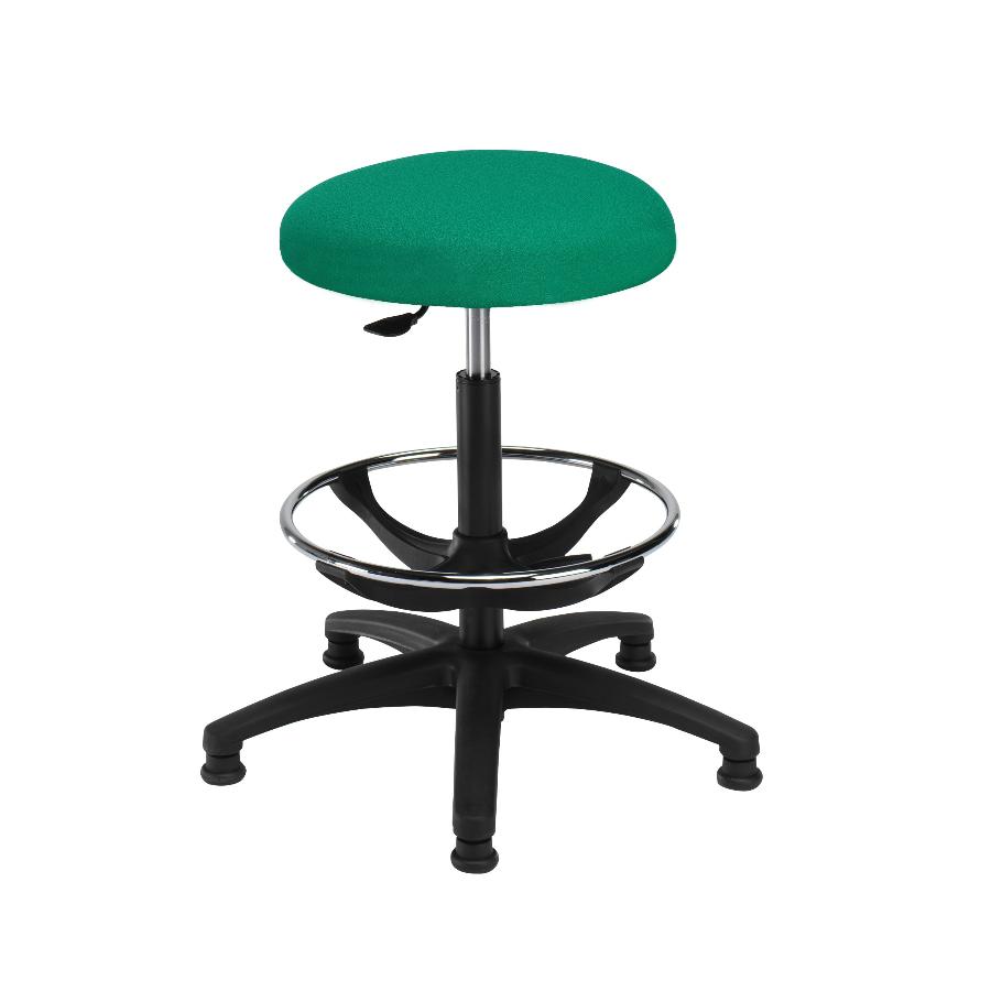 Industrial Stool with upholstered seat – Morleys (Bicester) Ltd