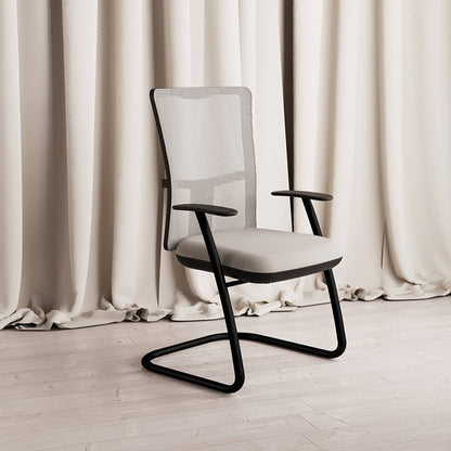Summit E-Lite Visitor Chair with White Mesh Back and arms SCTEX160 CO63619 Render
