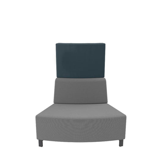 Summit Grand Piano 45° External Radius Curved Corner High Back Modular Sofa GRPN8 CU63924