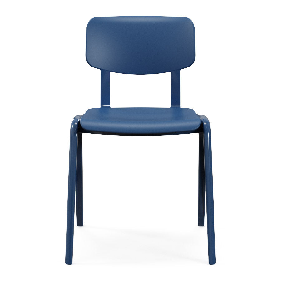 Sutton Chair One Piece Polypropylene Denim Front View