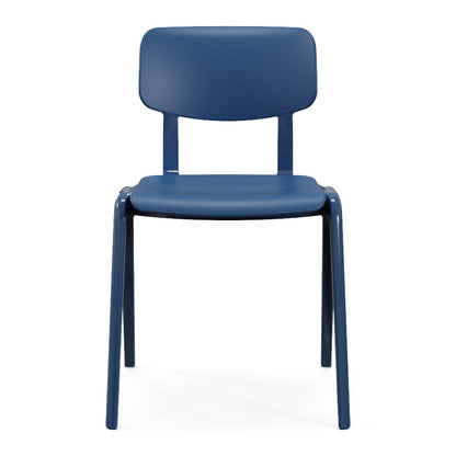 Sutton Chair One Piece Polypropylene Denim Front View