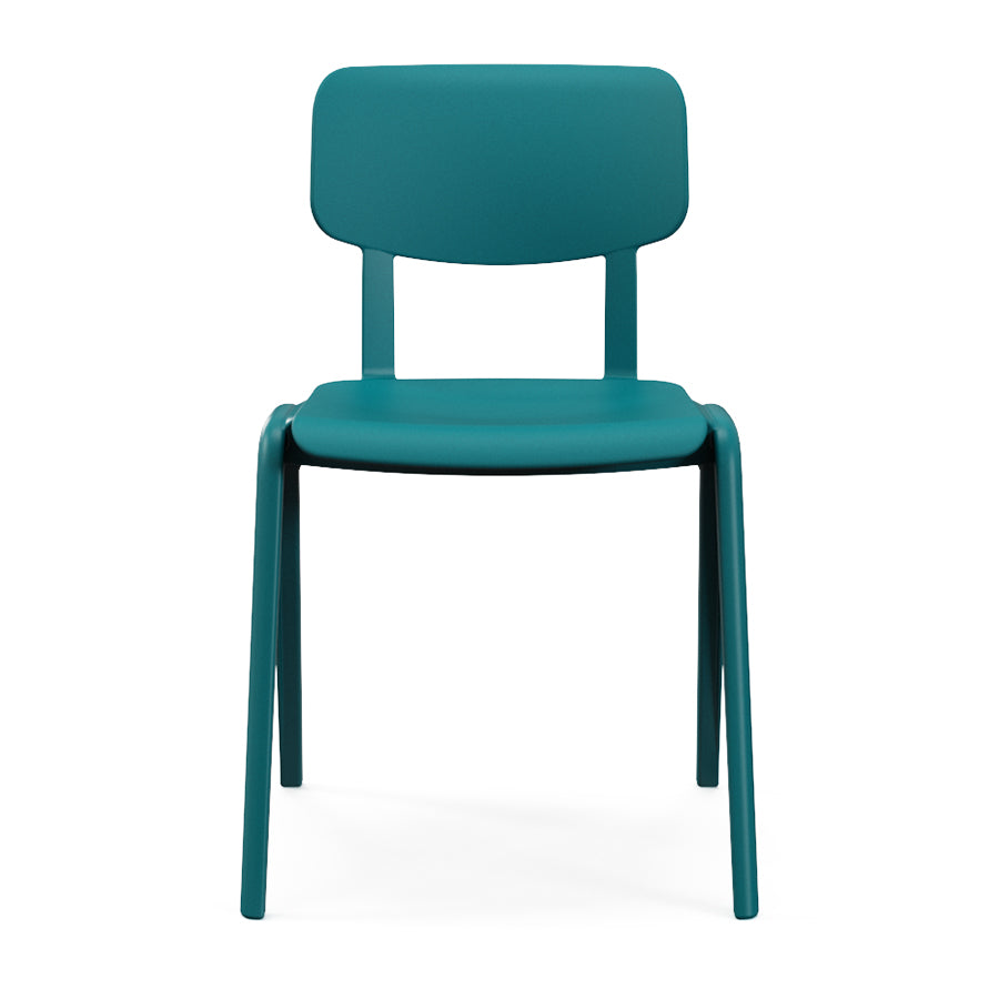 Sutton Chair One Piece Polypropylene Lagoon Front View