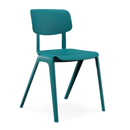 Sutton Chair One Piece Polypropylene Lagoon Side View