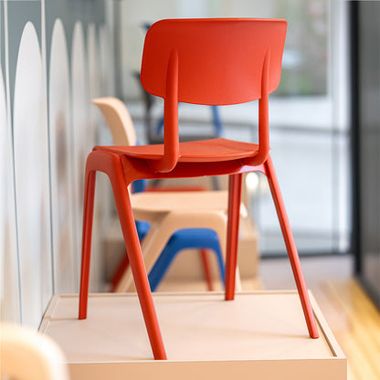 Sutton Chairs One Piece Polypropylene Terracotta Back View