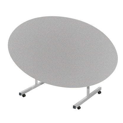 Tilt-Top Oval Dining Table