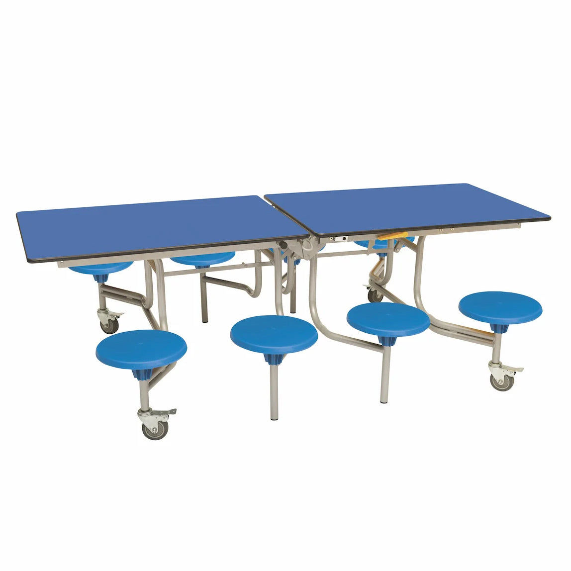 Rectangular Mobile Folding Table with 8 Seats