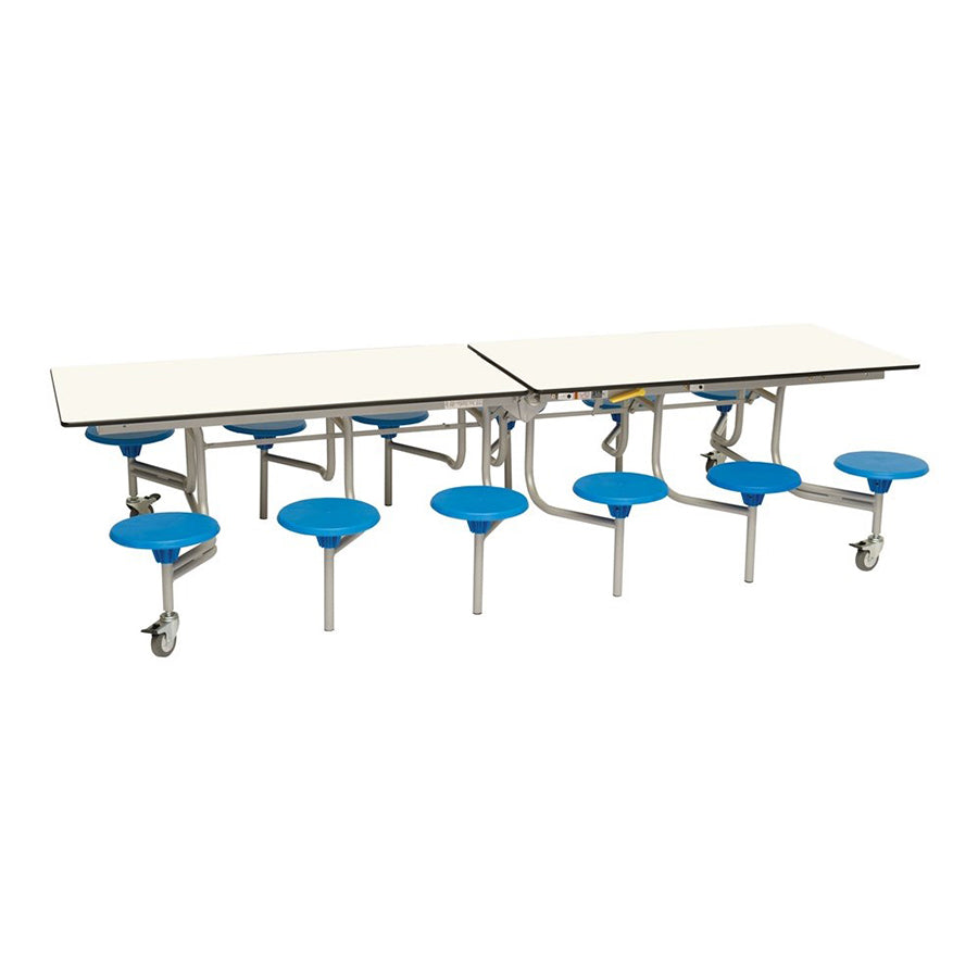 Rectangular Mobile Folding Table with 12 Seats