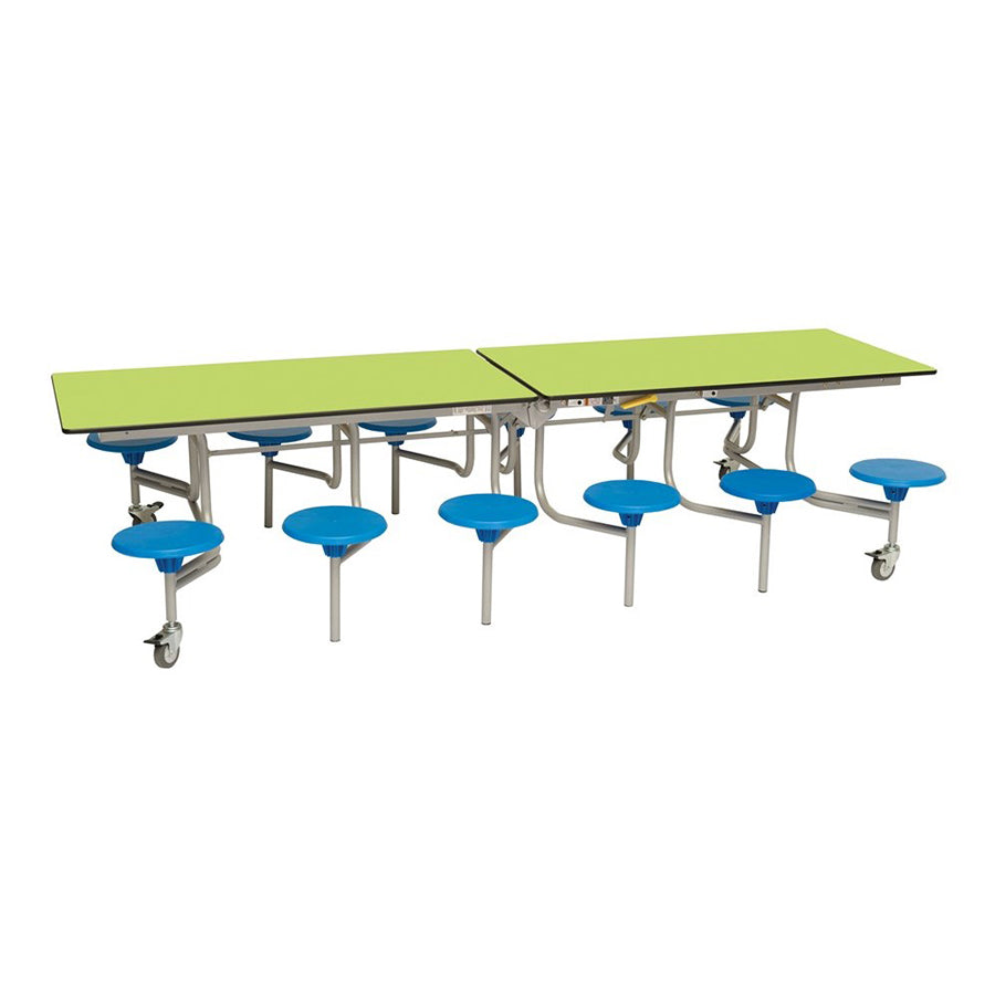 Rectangular Mobile Folding Table with 12 Seats