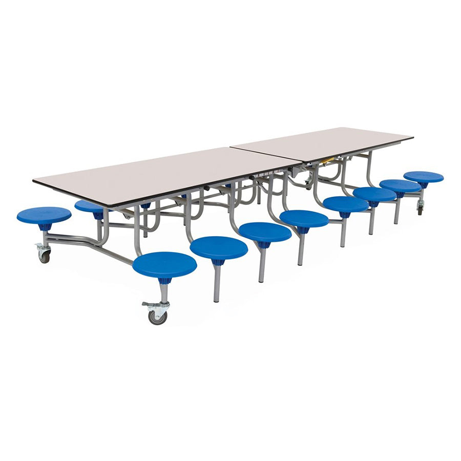 Rectangular Mobile Folding Table with 16 Seats