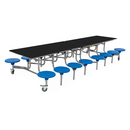 Rectangular Mobile Folding Table with 16 Seats