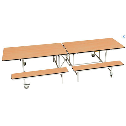 Rectangular Mobile Folding Bench Unit