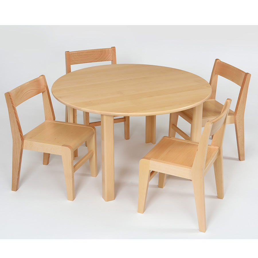 Devon Solid Beech Tables Small Circular 1000mm Diameter