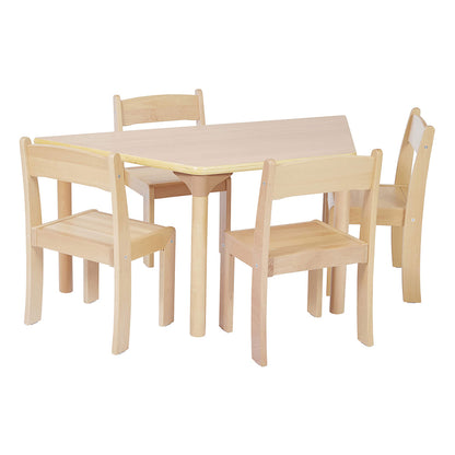 Beechwood Trapezoidal Table